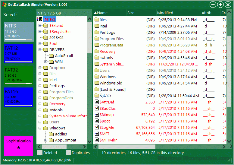 getdataback simple 1.02 windows 8.1